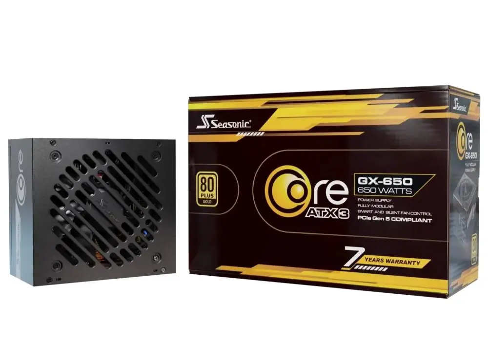 фото Блок живлення SeaSonic Core GX-650 ATX 3.1 Black 3