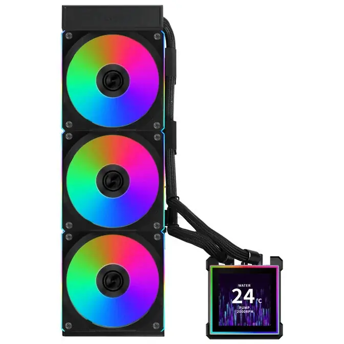 фото Водяне охолодження Lian Li HydroShift II LCD-S 360CL Black (G89.GHS2LCDS36CB.00) 2