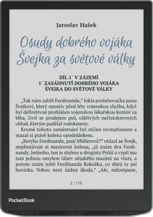 фото Електронна книга з підсвічуванням PocketBook 743K InkPad Color 3 Stormy Sea (PB743K3-1-CIS, PB743K3-1-WW)