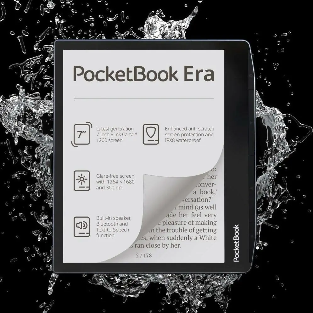 фото Електронна книга з підсвічуванням PocketBook Era Silver (PB700-U-16-WW-B)