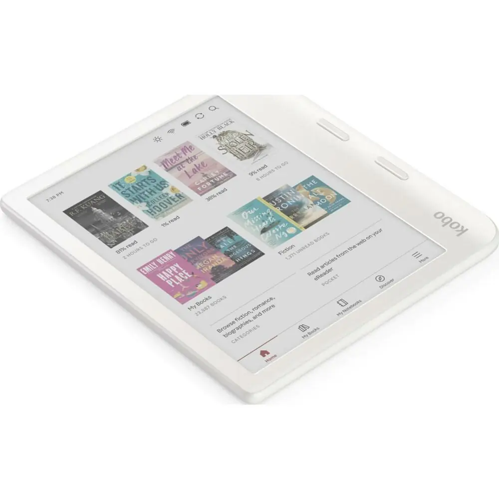 фото Електронна книга Kobo Libra Color White (N428-KU-WH-K-CK)