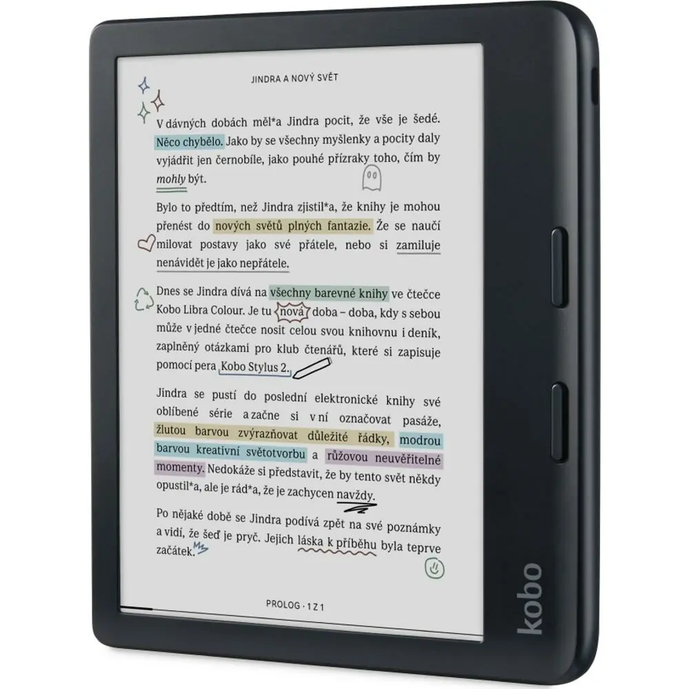 фото Електронна книга Kobo Libra Color Black (N428-KU-BK-K-CK)