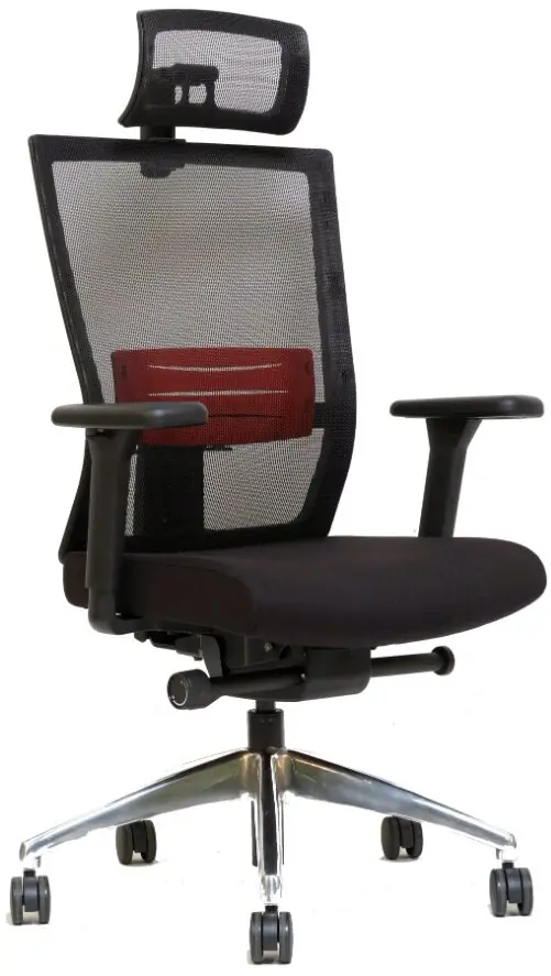 фото Офісне крісло Mercury Windy Black/Red (1051310)