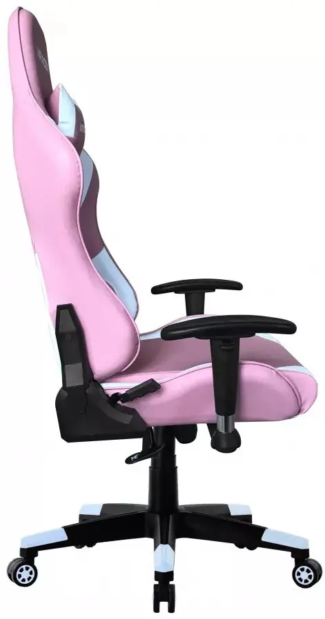 фото Комп'ютерне крісло для геймера Mercury MRacer Skin White/Pink