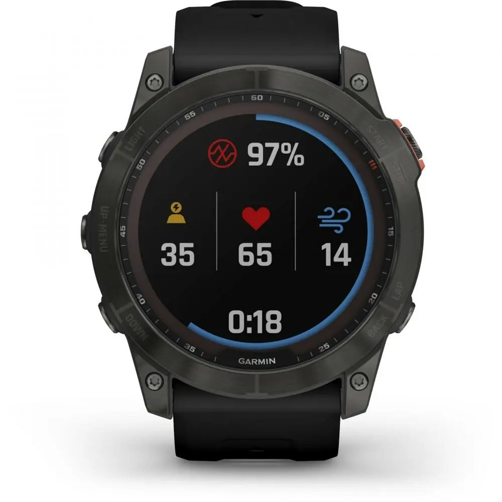 фото Смарт-годинник Garmin Fenix 7X Solar Slate Gray with Black Band (010-02541-00/01/0A)
