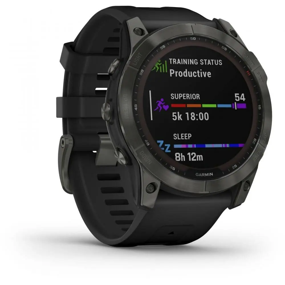 фото Смарт-годинник Garmin Fenix 7X Solar Slate Gray with Black Band (010-02541-00/01/0A)