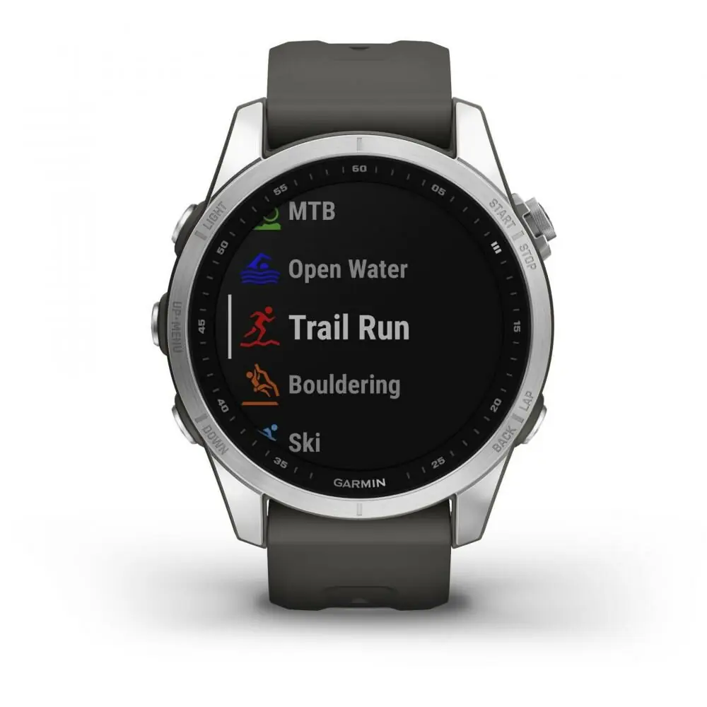 фото Смарт-годинник Garmin Fenix 7S Silver with Graphite Band (010-02539-00/01)