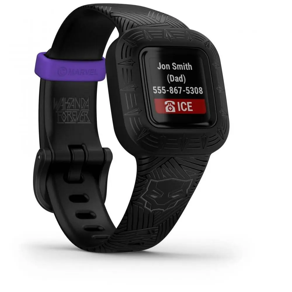 фото Фітнес-браслет Garmin Vivofit Jr. 3 Marvel Black Panther (010-02441-10/60/30)