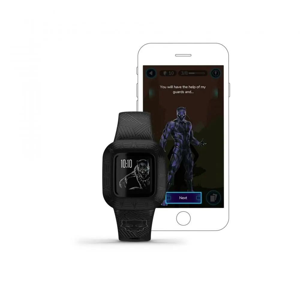 фото Фітнес-браслет Garmin Vivofit Jr. 3 Marvel Black Panther (010-02441-10/60/30)