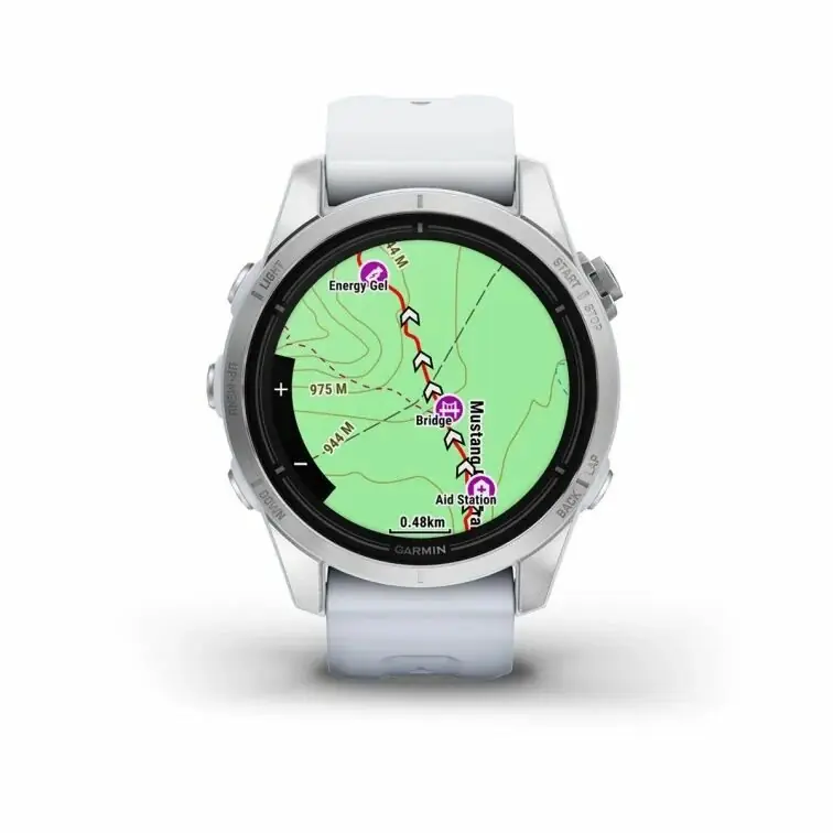 фото Смарт-годинник Garmin Epix Pro Gen 2 42mm Silver w. Whitestone Band (010-02802-00/01)