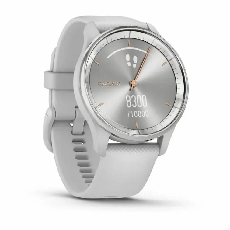 фото Смарт-годинник Garmin Vivomove Trend Silver S. Steel Bezel w. Mist Gray Case and S. Band (010-02665-03)