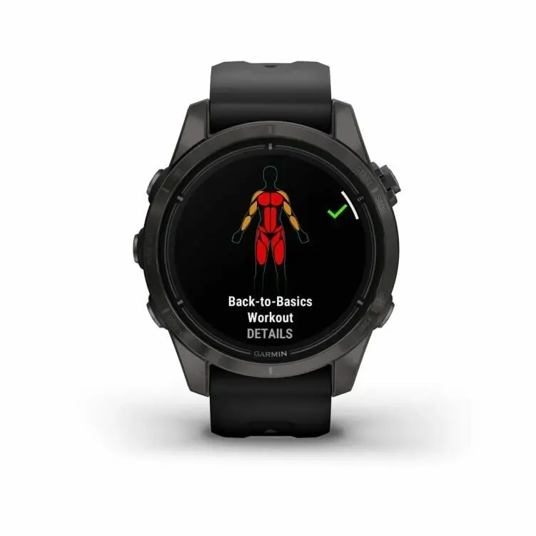 фото Смарт-годинник Garmin Epix Pro Gen 2 Sapphire 42mm Carbon G. DLC Ti. with Black Band (010-02802-14/15)