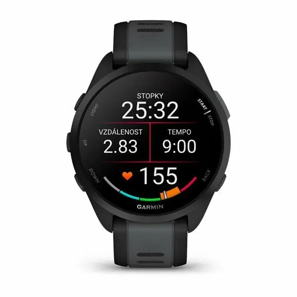 фото Смарт-годинник Garmin Forerunner 165 Black/Slate Gray (010-02863-20/A0/AC)