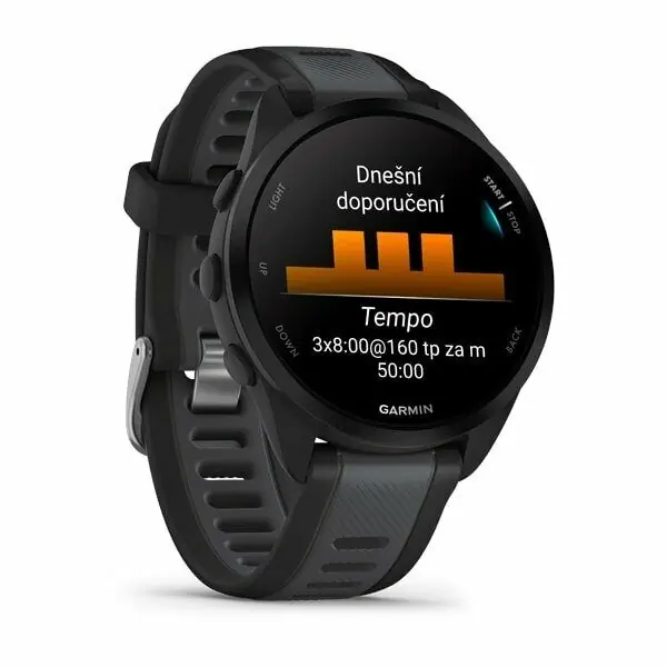 фото Смарт-годинник Garmin Forerunner 165 Black/Slate Gray (010-02863-20/A0/AC)