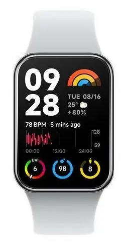 фото Фітнес-браслет Xiaomi Smart Band 8 Pro Light Grey (BHR8007GL)