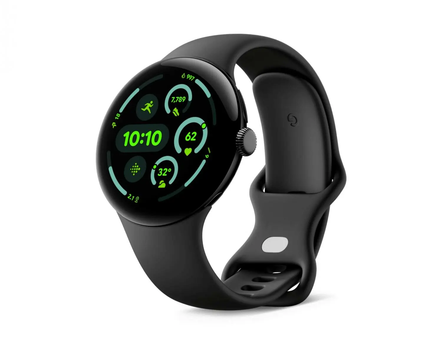 фото Смарт-годинник Google Pixel Watch 3 45 mm Wi-Fi Matte Black Aluminum Case/Obsidian Active Band