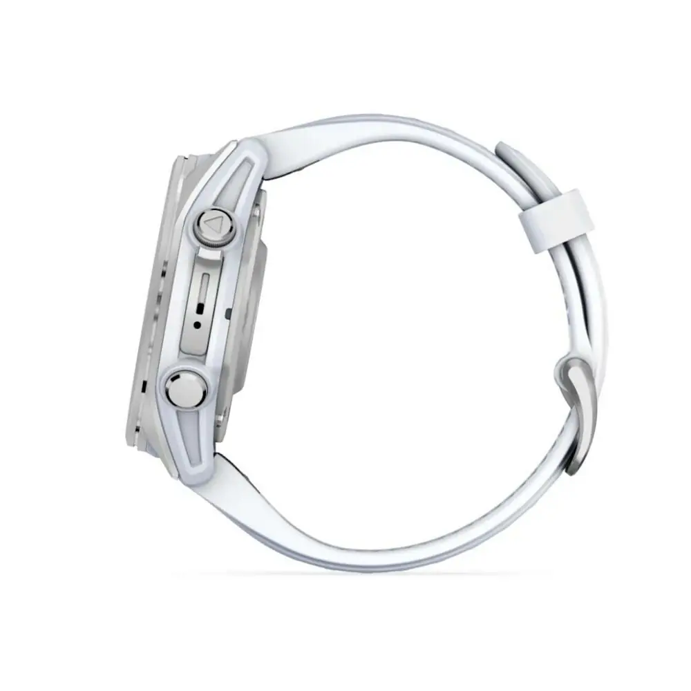 фото Смарт-годинник Garmin Fenix 8 43mm Amoled Silver with Whitestone Silicone Band (010-02903-00/06)