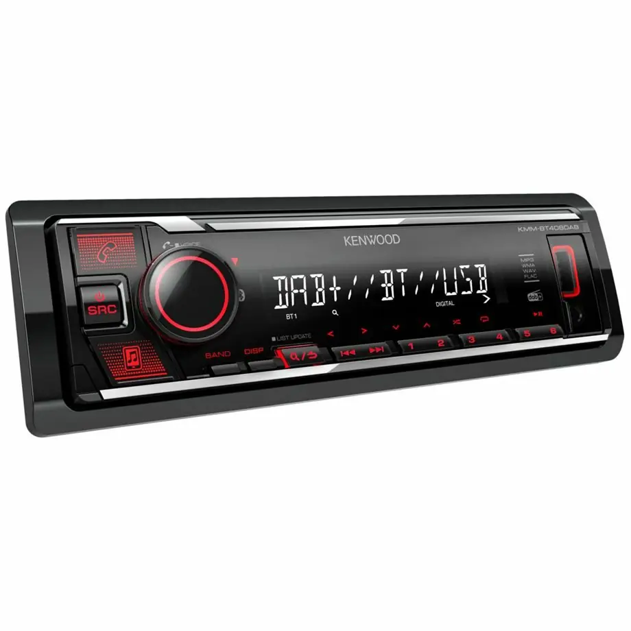 фото Бездискова MP3-магнітола Kenwood KMBBT408DAB