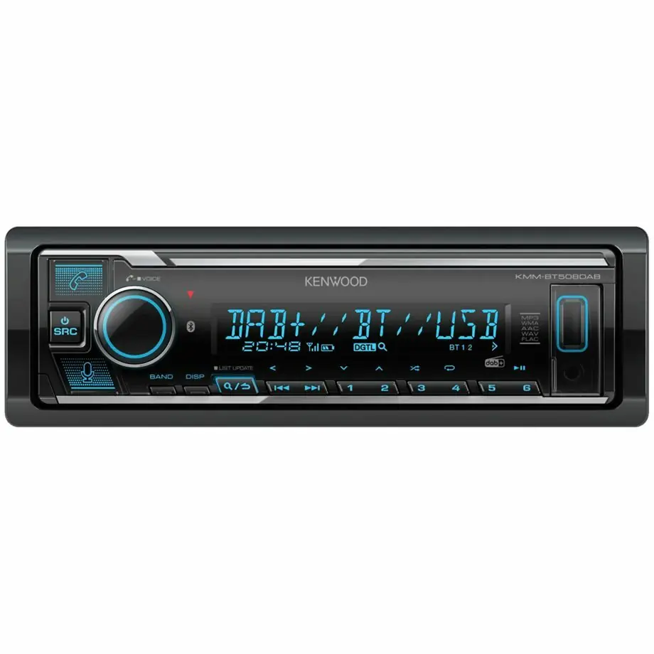 фото Бездискова MP3-магнітола Kenwood KMBBT508DAB