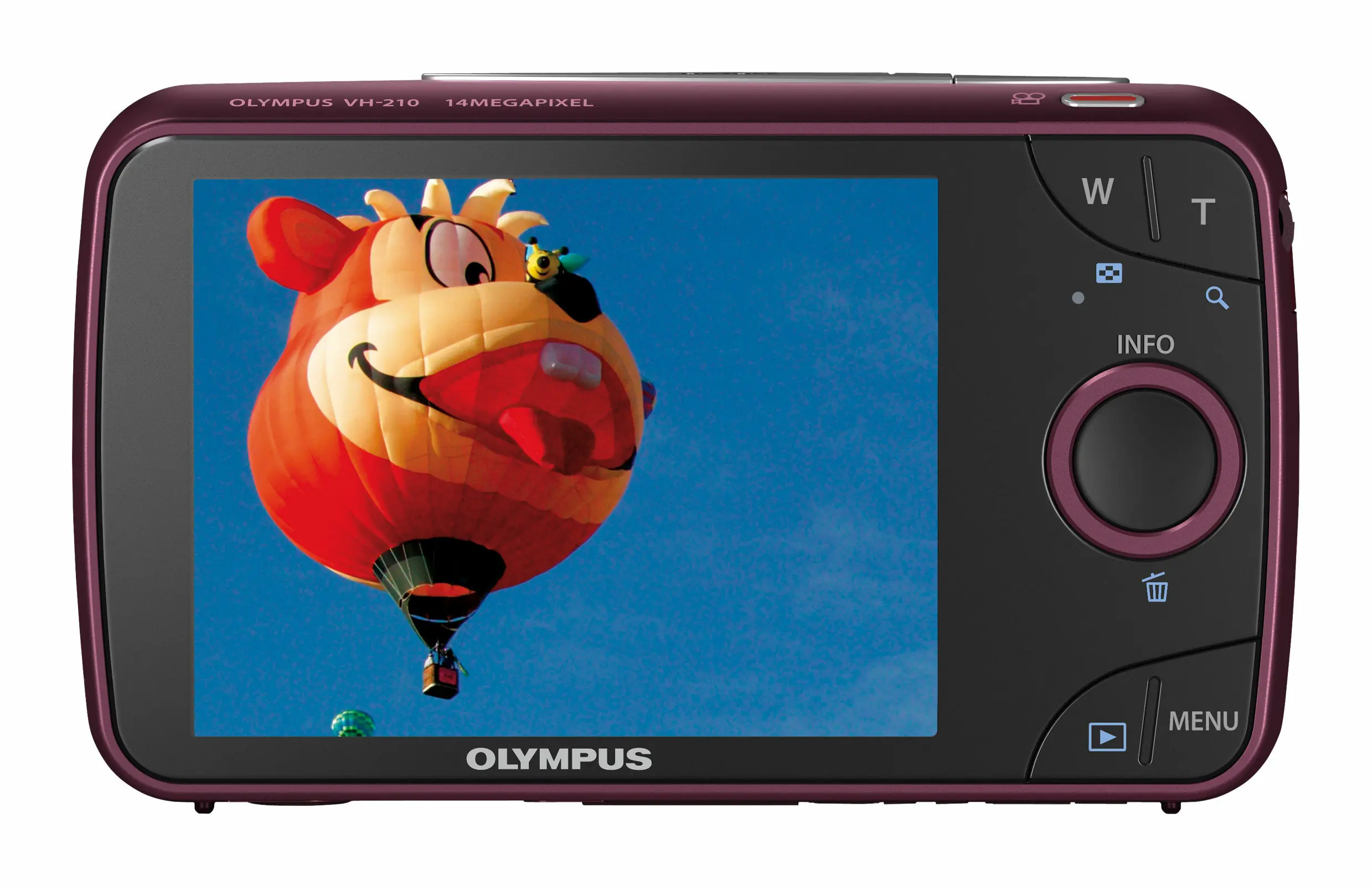 OLYMPUS VH-210 RED Olympus VH-210 / 14 Mpix / 5x zoom / CCD / 3