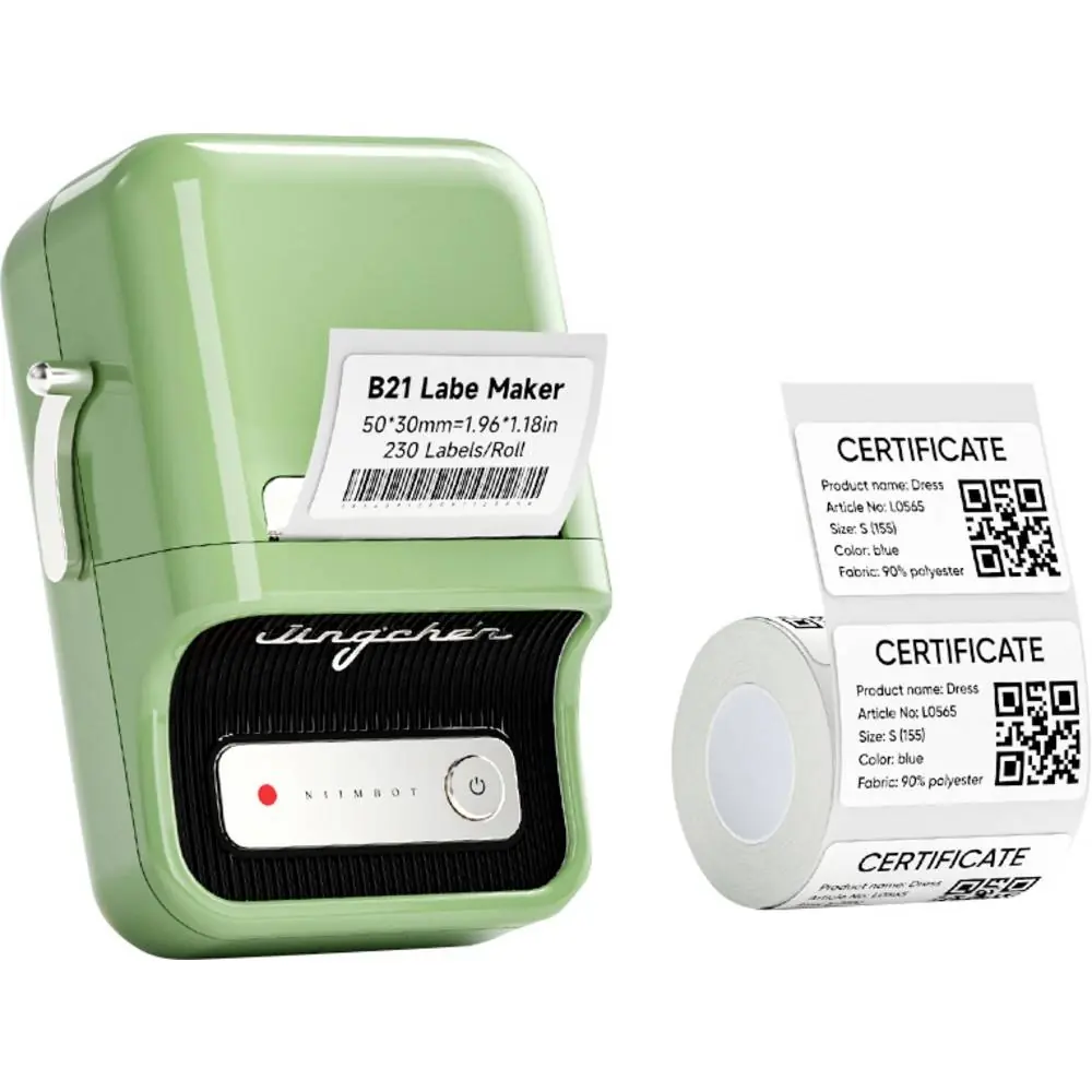 фото Принтер этикеток Niimbot B21 Pro Green 2