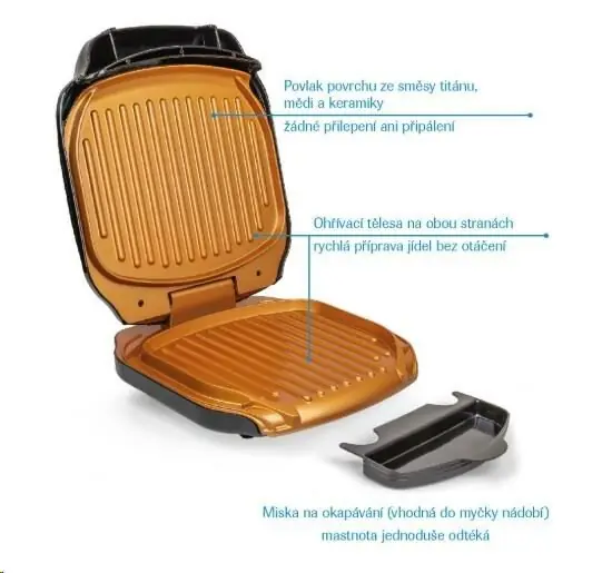 фото Електрогриль притискний Livington Low Fat Grill (M19177)