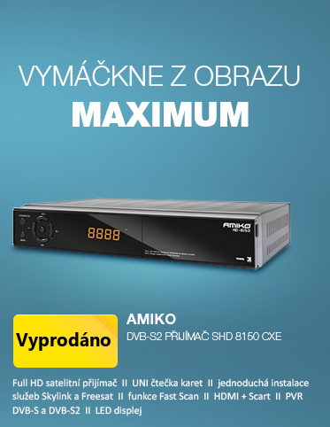 AMIKO DVB-S2 přijímač SHD 8150 CXE