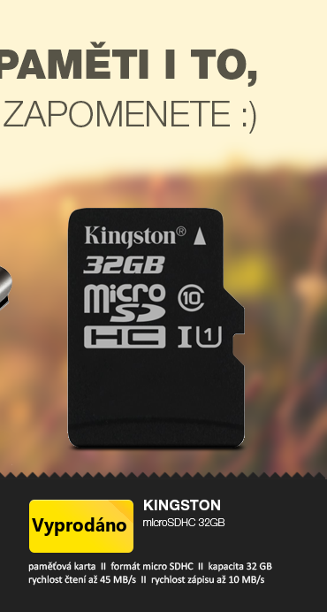 Kingston microSDHC 32GB bez adaptéru