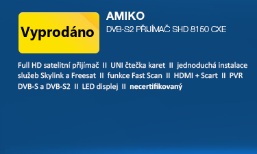 AMIKO DVB-S2 přijímač SHD 8150 CXE