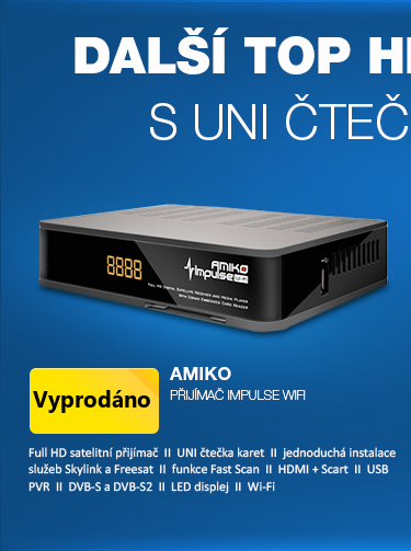 AMIKO DVB-S2 přijímač Impulse wifi