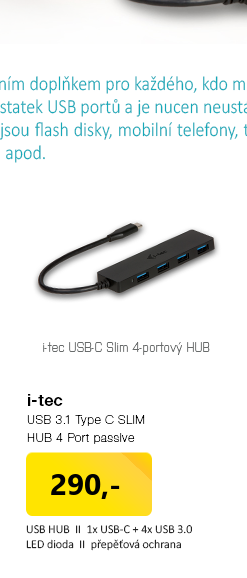 i-tec USB 3.1 Type C SLIM HUB 4 Port passive