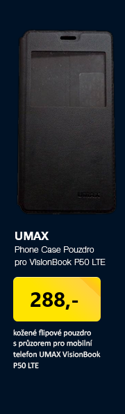 UMAX Phone Case Pouzdro typu kniha pro UMAX VisonBook P50 LTE černá