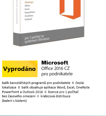 MS Office 2016 pro podnikatele CZ