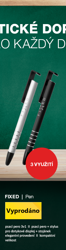 FIXED Pen Psací pero 3v1 se stylusem pro dotykové displeje a stojánkem