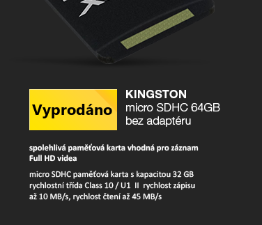 Kingston microSDHC 64GB bez adaptéru