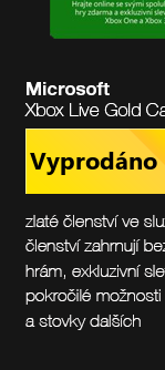 Microsoft Xbox Live Gold Card 3 / 12 měsíců
