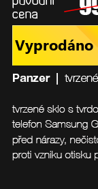 Panzer9 tvrzené sklo na display 9H pro Samsung Galaxy S6