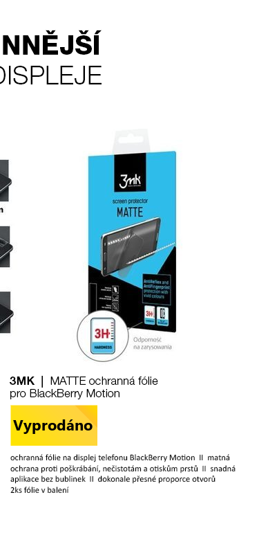 3mk MATTE ochranná fólie pro pro BlackBerry Motion