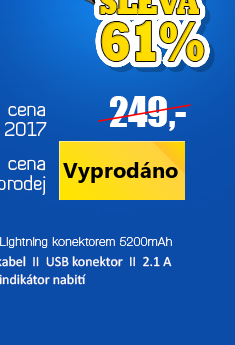 TYLT powerbank s Lightning konektorem 5200mAh