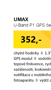 UMAX U-Band P1 GPS černá 