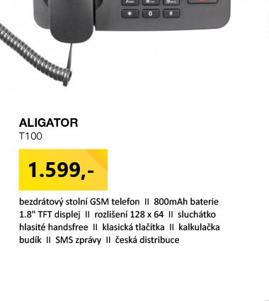 Aligator T100 stolní GSM