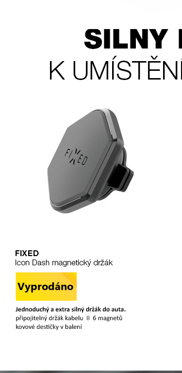 FIXED Icon Dash magnetický držák na palubní desku s kabelovým organizérem
