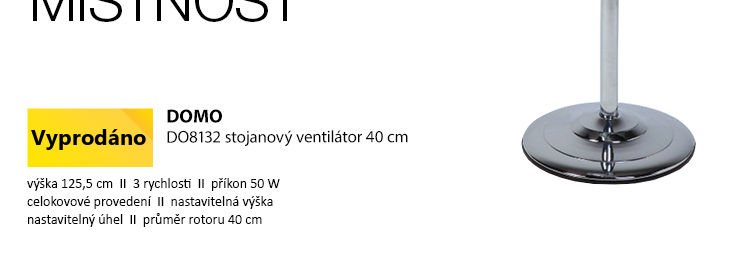 DOMO DO8132 stojanový ventilátor 40 cm