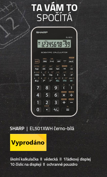 Sharp EL501XWH černo-bílá