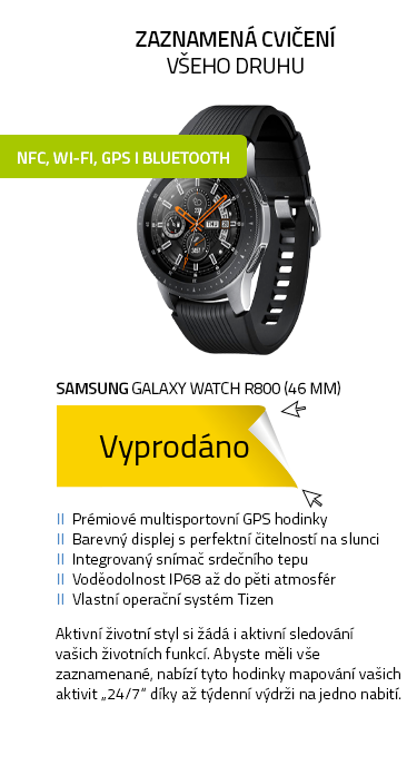 Chytré hodinky SAMSUNG Galaxy Watch R800 (46 mm) Silver