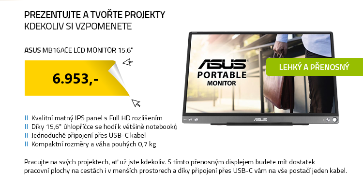 LCD Monitor 15.6" ASUS MB16ACE