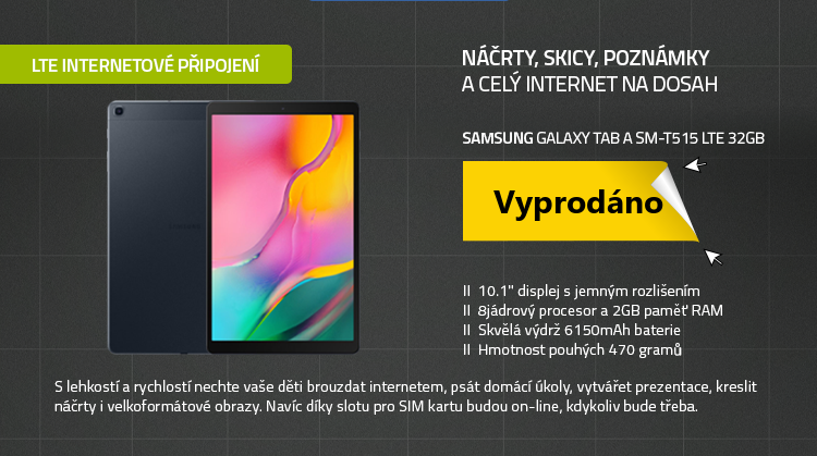SAMSUNG Galaxy Tab A SM-T515 LTE (2019) 32GB černá