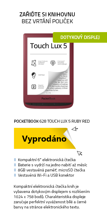 PocketBook 628 Touch Lux 5 Ruby Red