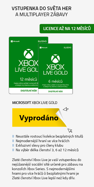 Microsoft Xbox Live Gold Card