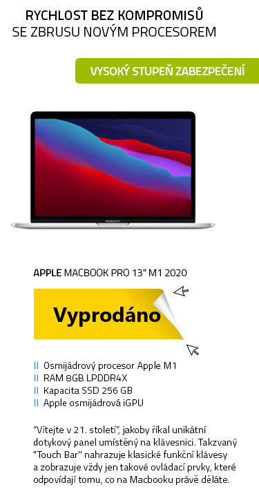 Ultrabook Apple MacBook Pro 13" M1 2020 CZ Silver